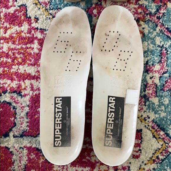 Leather Golden Goose Superstars w/ glitter tongue - Picture 13 of 15